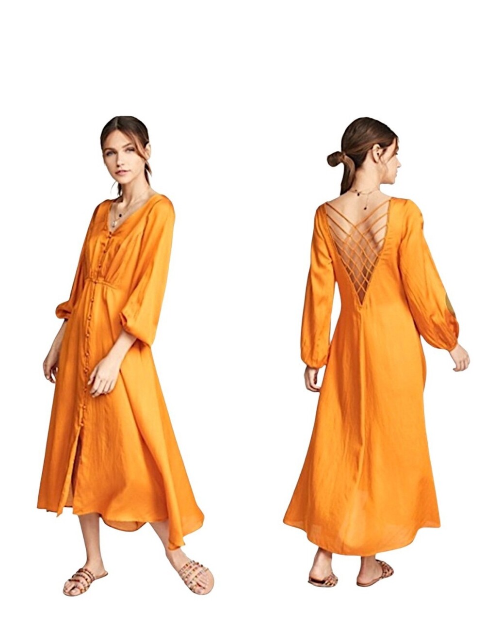 FREE PEOPLE , LATER DAYS MIDI DRESS, NWT SIZE 6